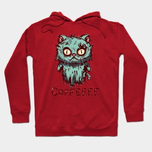 Zombie Ghost Cat Coffee Hoodie